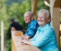 Older people and scenic view